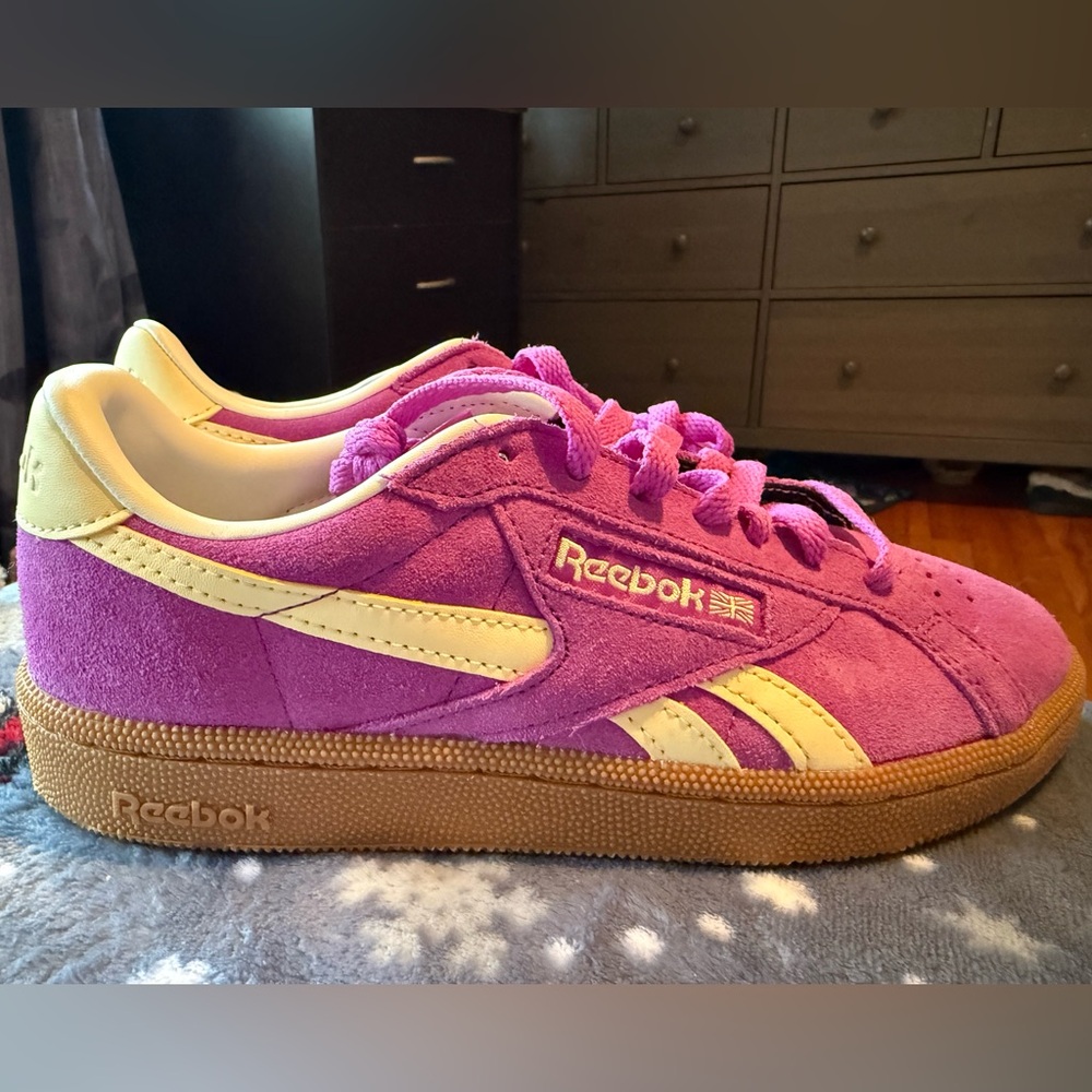 Reebok Purple and White Athletic Shoes